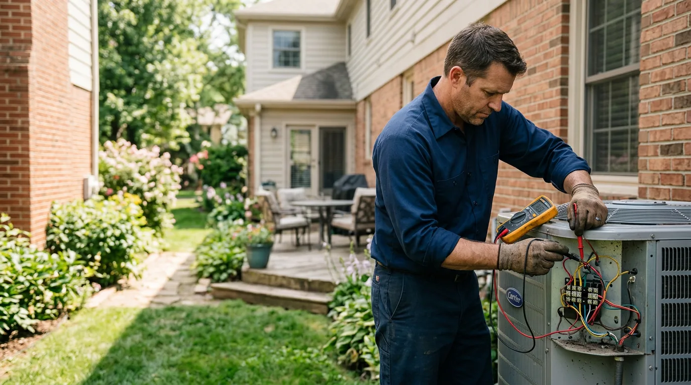 HVAC technician working near Shenandoah, IA